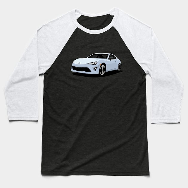 Toyota GT86 Baseball T-Shirt by TheArchitectsGarage